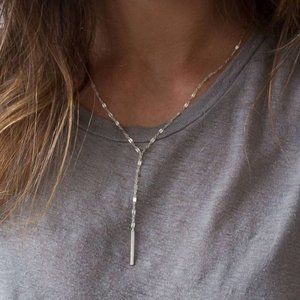 💎New Elegant Simple Silver Plated Y Shape Bar